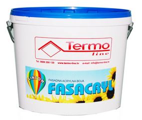 Akrilna boja za fasade 25 kg - TERMO LINE Sinton Fasacryl - 3. razred tonova