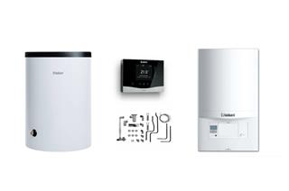 Plinski kondenzacijski bojler 24 kW - VAILLANT VU INT I 246/5-3 ecoTEC Pro + VIH 120 L + sensoHOME VRT 380