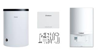 Plinski kondenzacijski bojler 24 kW - VAILLANT VU INT I 246/5-3 ecoTEC Pro + VIH 120 L + WiFi upravljanje