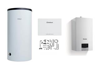 Plinski kondenzacijski bojler 30 kW - VAILLANT VU 30 CS/1-5 ecoTEC Plus + VIH 150 L + WiFi upravljanje