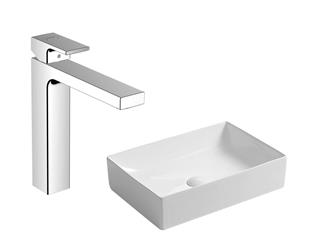 Umivaonik, komplet s miješalicom - HANSGROHE Vernis Shape & Everest